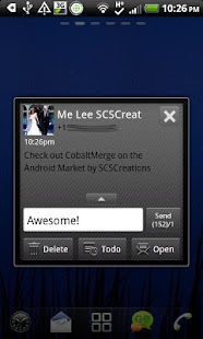 GO SMS - Cobalt Merge Screenshots 2