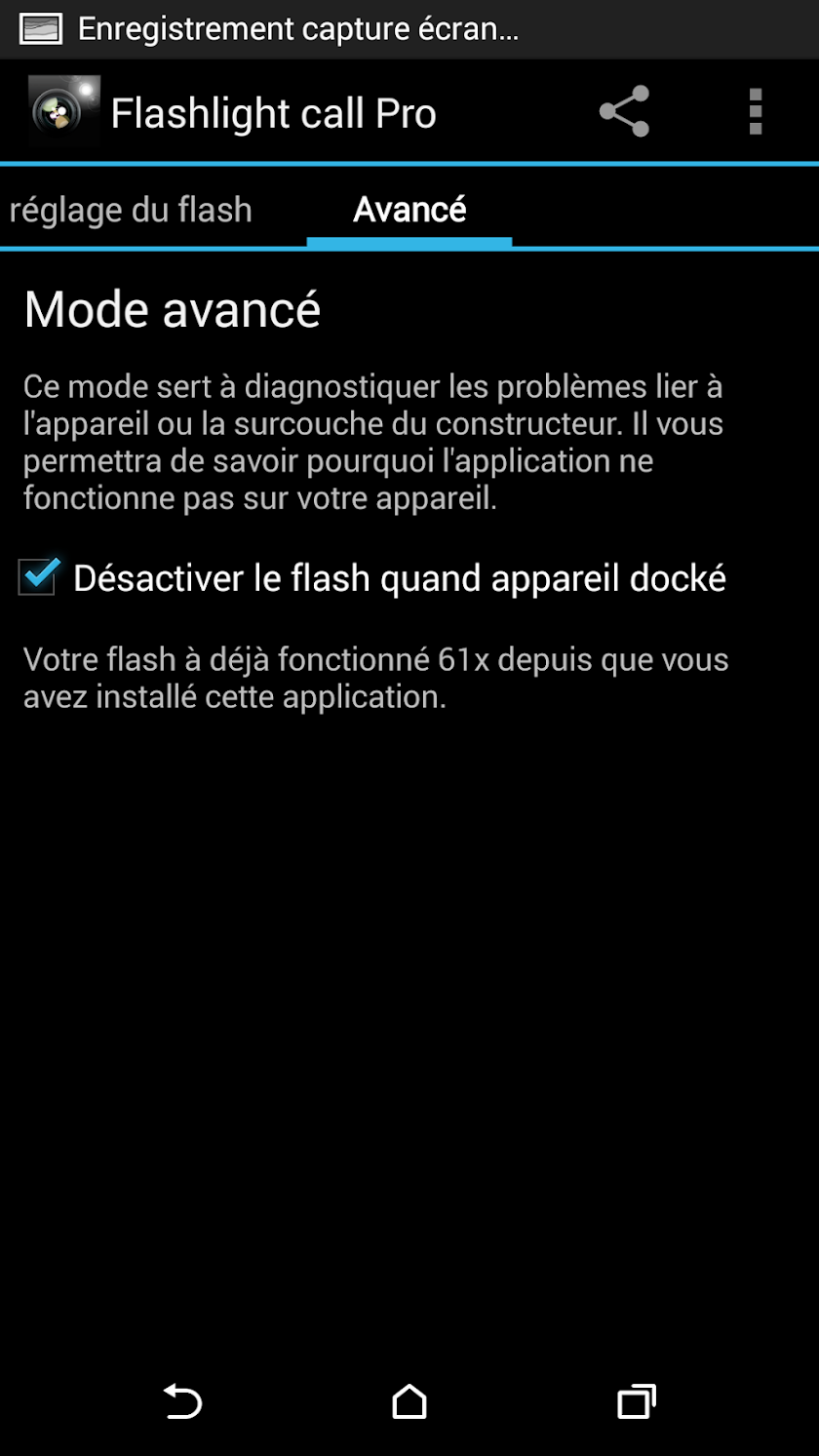 Flashlight Call Pro Screen 2