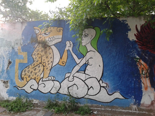Mural La Mujer Y El Tigre