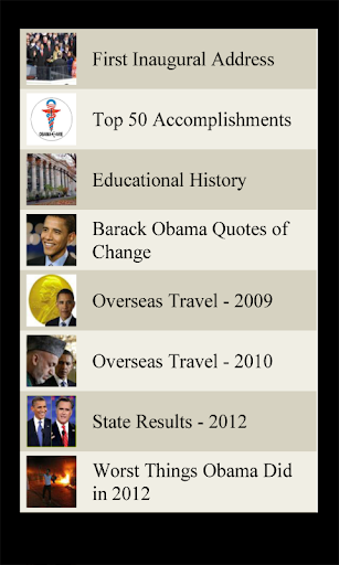 President Obama Lists