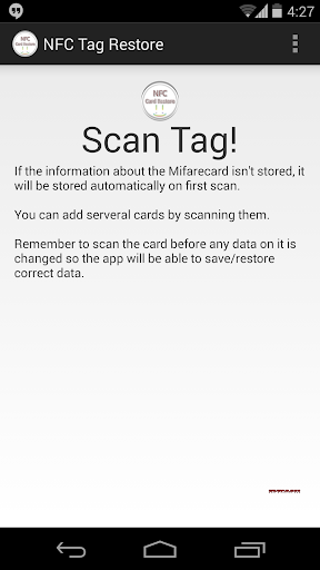 NFC Tag Restore Free
