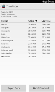 Train Finder - Sri Lanka (New) Screenshots 5