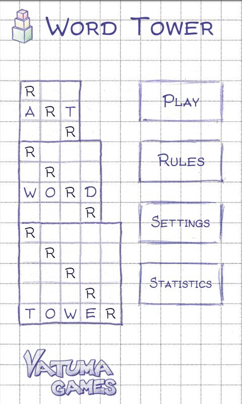 Android application Word Tower (word game) screenshort