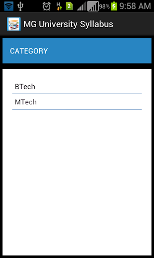 MG University Syllabus