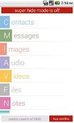 Hide Pictures & Text Messages