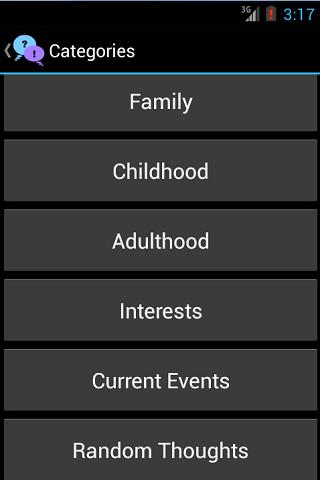 Android application Ponder screenshort