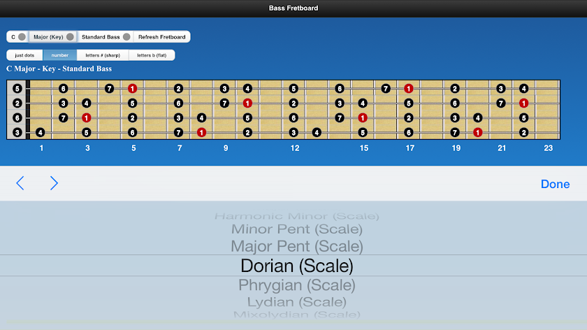 Bass Chords and Scales Screen 2