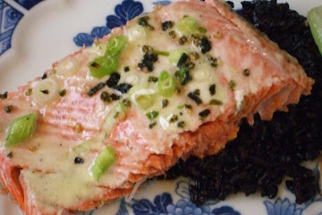 Salmon with Wasabi-Creme Fraiche