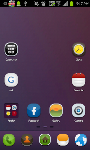 Gradient go launcher theme