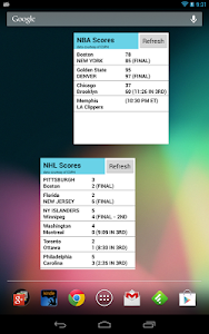 Sports Scores Widget screenshot 8