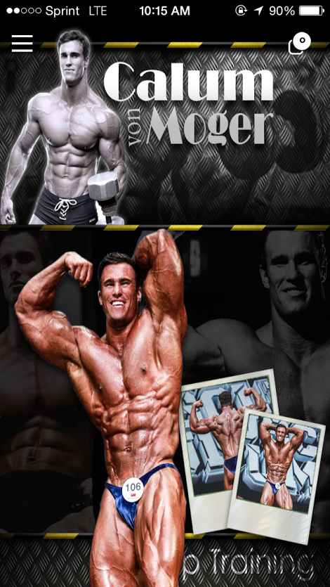 Calum von Moger fitness Screen 1
