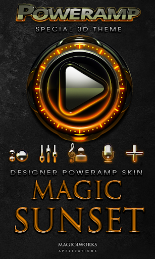 Poweramp skin Sunset