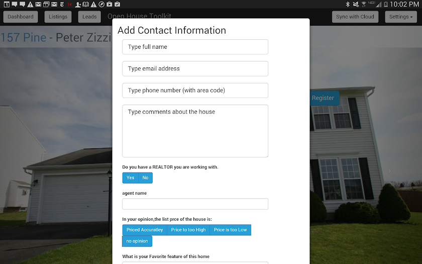 Open House ToolKit-Real Estate Screen 3