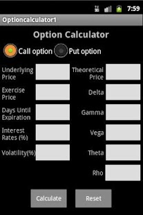 Option Calculator