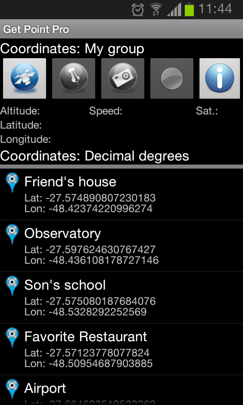 Android application Get Point PRO screenshort