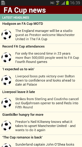 The FA Cup updates