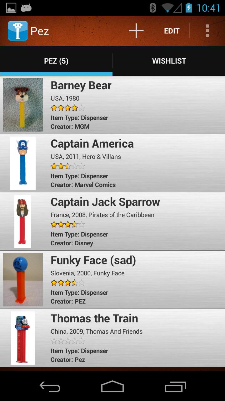 Pez Collectors Screen 1