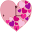 Pink Love Heart Clock Widget Download on Windows