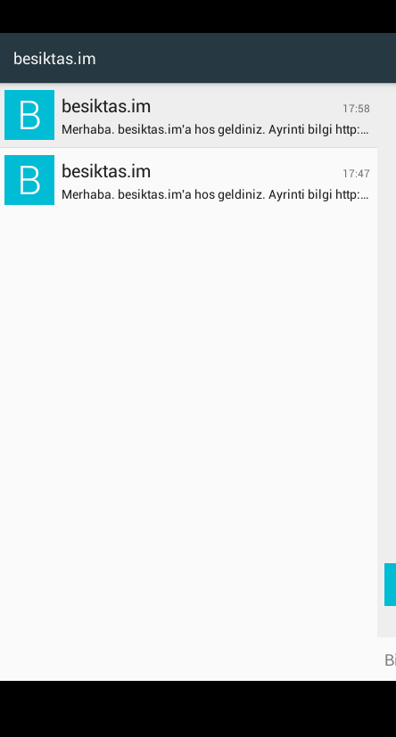 Android application besiktas.im screenshort
