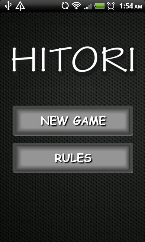 Hitori Generator Screen 1