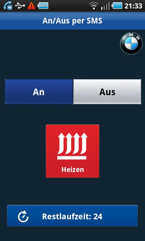 BMW Thermo Call Screen 1