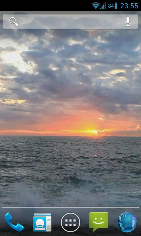 Ocean Sunrise Live Wallpaper Screen 3