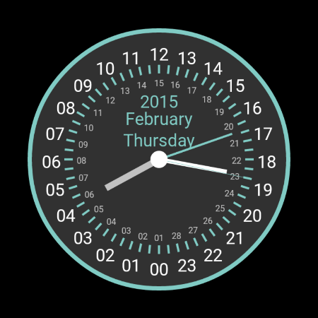 24-Hour Clock Widget