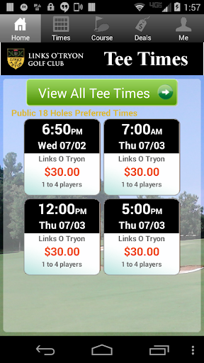 Links O Tryon Golf Tee Times