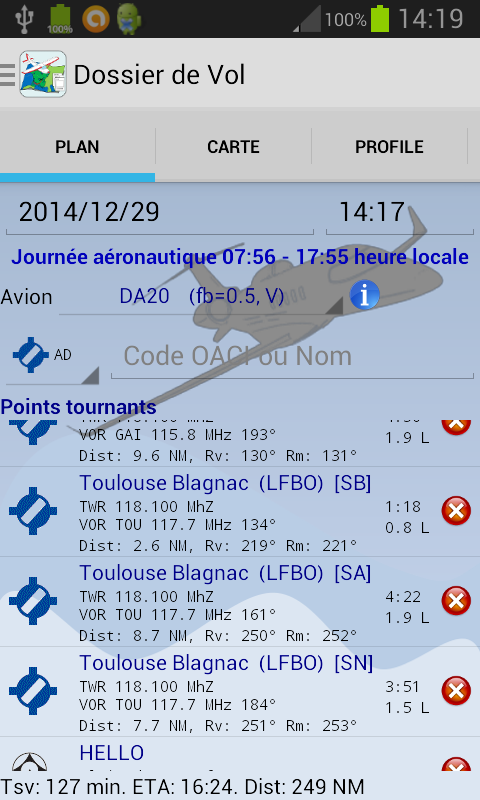 Android application myAIP VFR screenshort