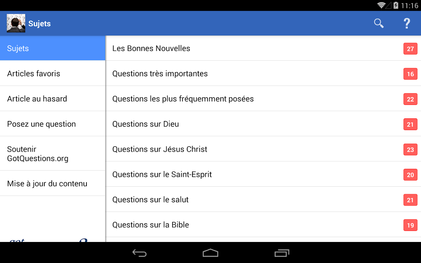 Des questions? Android Apps on Google Play