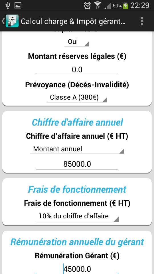 Optimisation du Revenu Screen 2