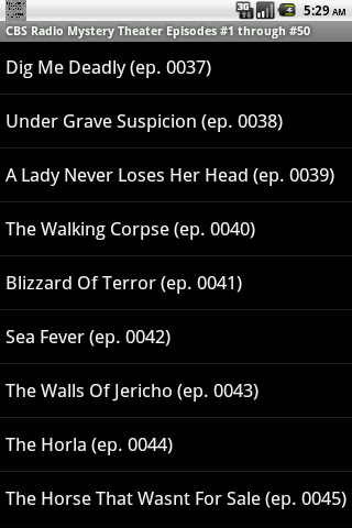 【免費音樂App】CBS Radio Mystery Theater V.01-APP點子