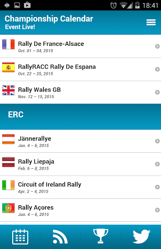 WRC - World Rally Calendar