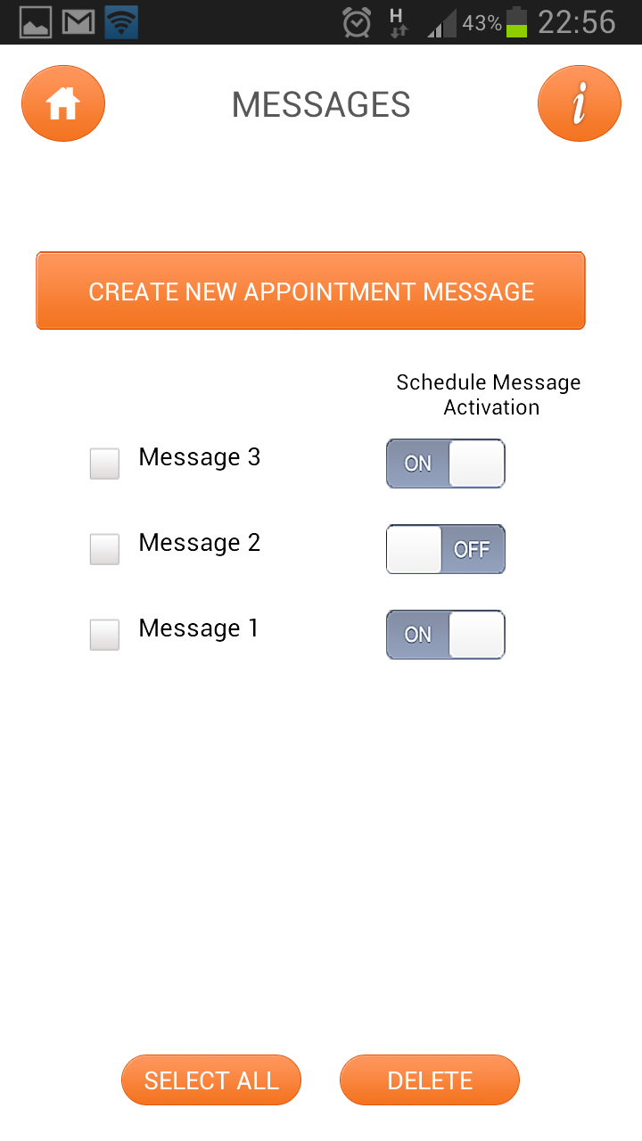 SMS Appointment Keeper Screen 2