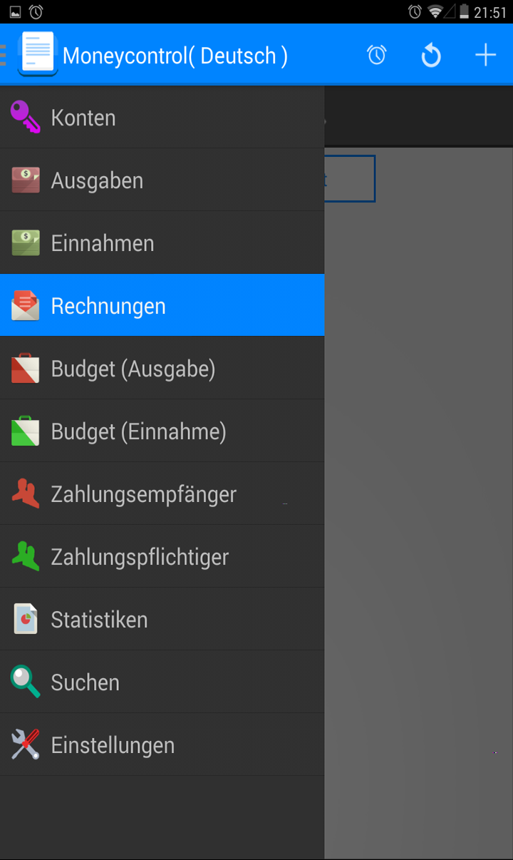 Android application Moneycontrol - Family budget screenshort