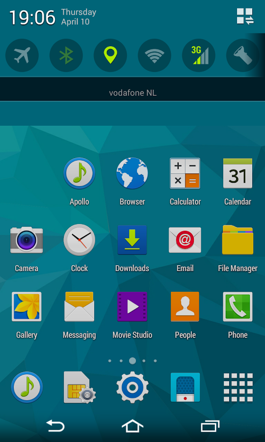 CM11 GALAXY S5 TW theme - screenshot