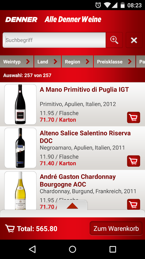 Denner AndroidApps auf Google Play