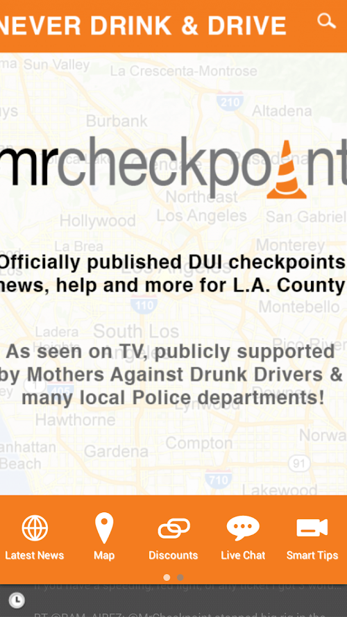 Android application Mr. Checkpoint screenshort