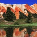 Red Rocky Mountains n Blue Sky