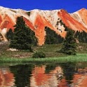 Red Rocky Mountains n Blue Sky logo