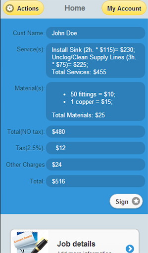 Plumbing Estimates