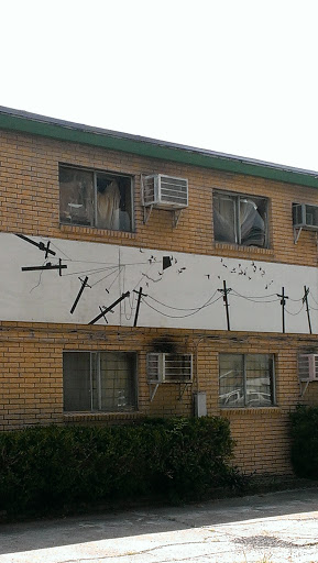 Flying Power Poles Mural