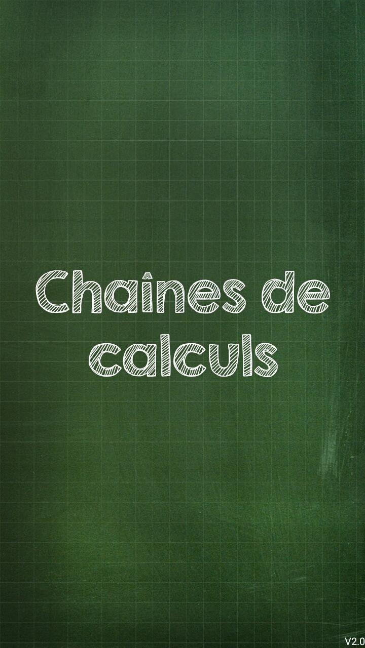 Android application CalcuChain screenshort