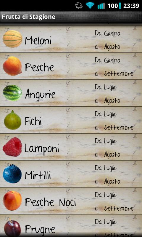 Fruits by the Season Screen 2