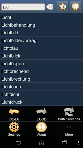 German Latin dictionary