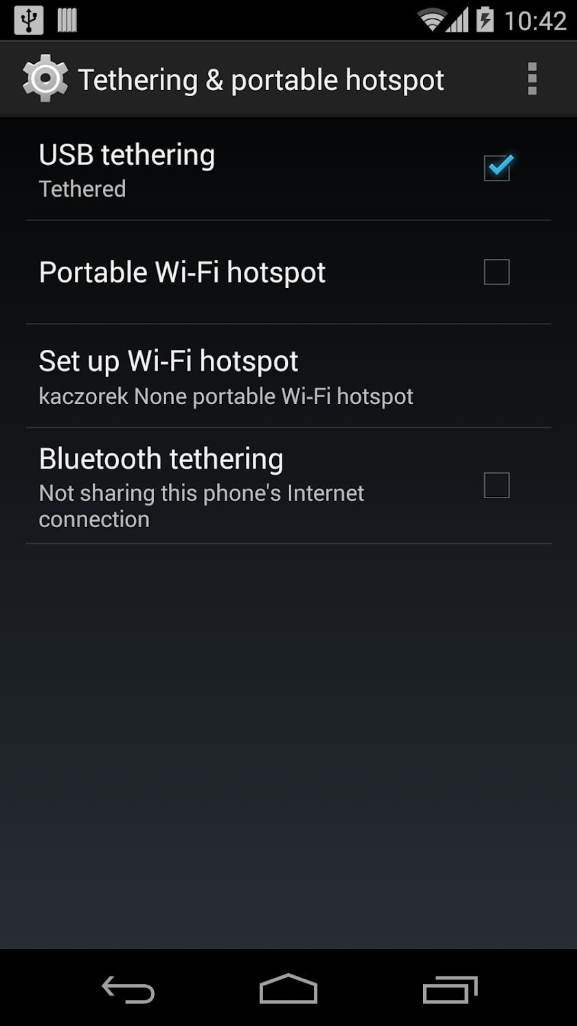 USB Tethering PRO Screen 2
