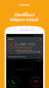 whoscall-blokir telepon, SMS - screenshot thumbnail
