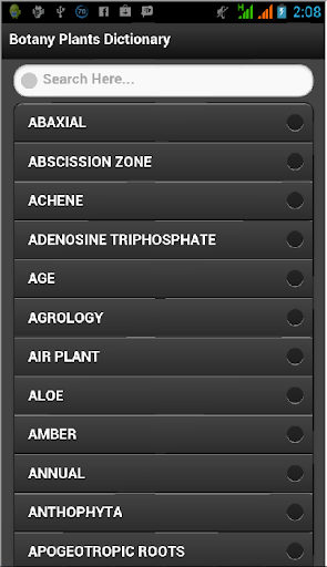 Botany Plants Dictionary