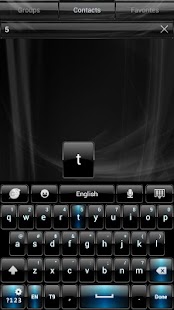 Download Black Blue theme for GO Keyboa APK for Android