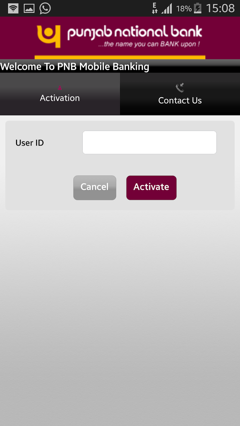 PNB mBanking Screen 3